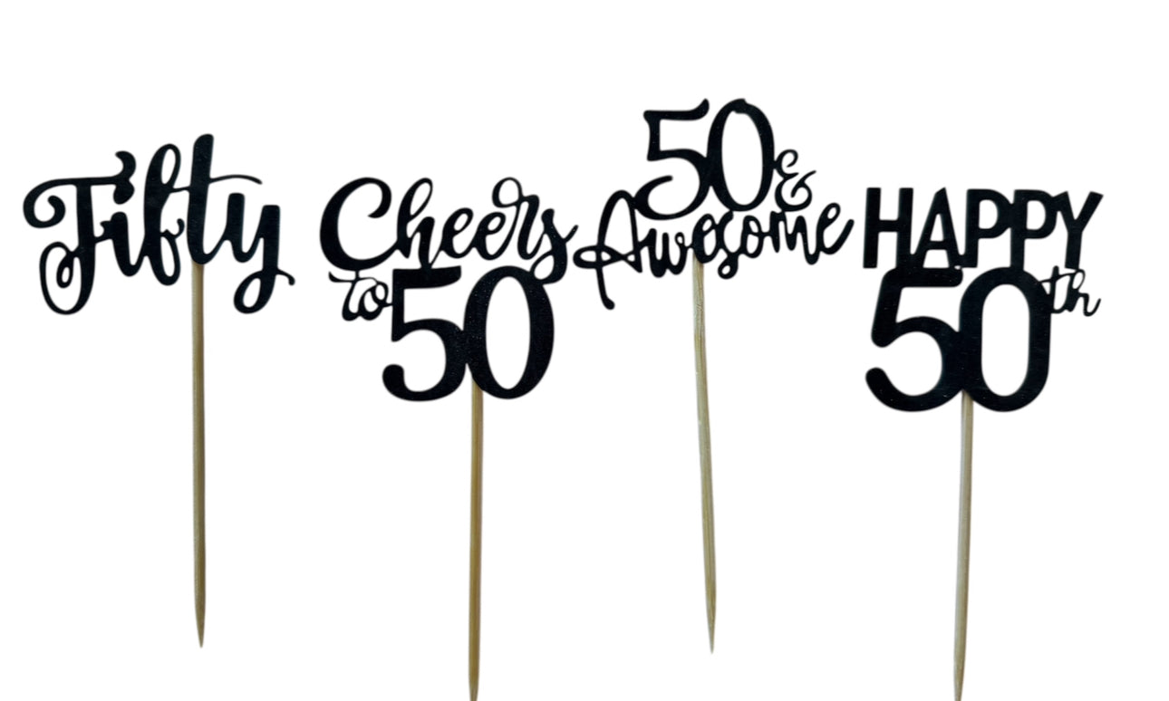 Mini 50th toppers