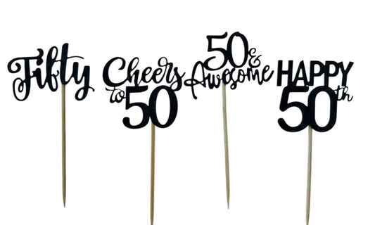 Mini 50th toppers